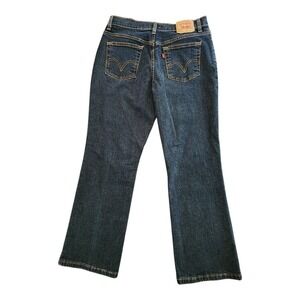 LEVIS 550 Sz 12P M‎ Classic Relaxed Boot Cut Jeans Medium Wash Womens 10" rise